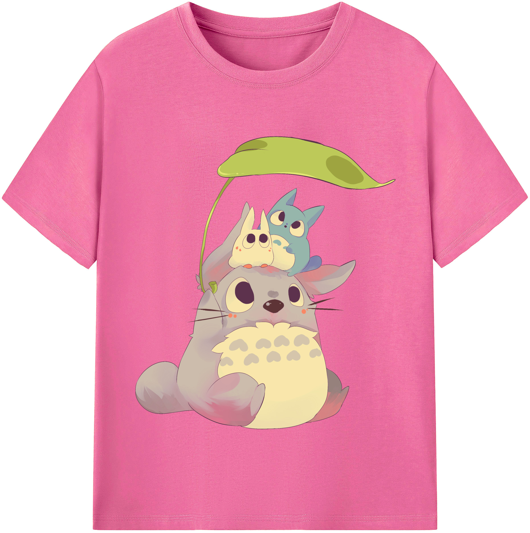（画像用） となりのトトロ 草壁メイ 草壁サツキ My Neighbor Totoro Satsuki Kusakabe Mei Kusakabe レディースカジュアルプリントTシャツ（綿100％）